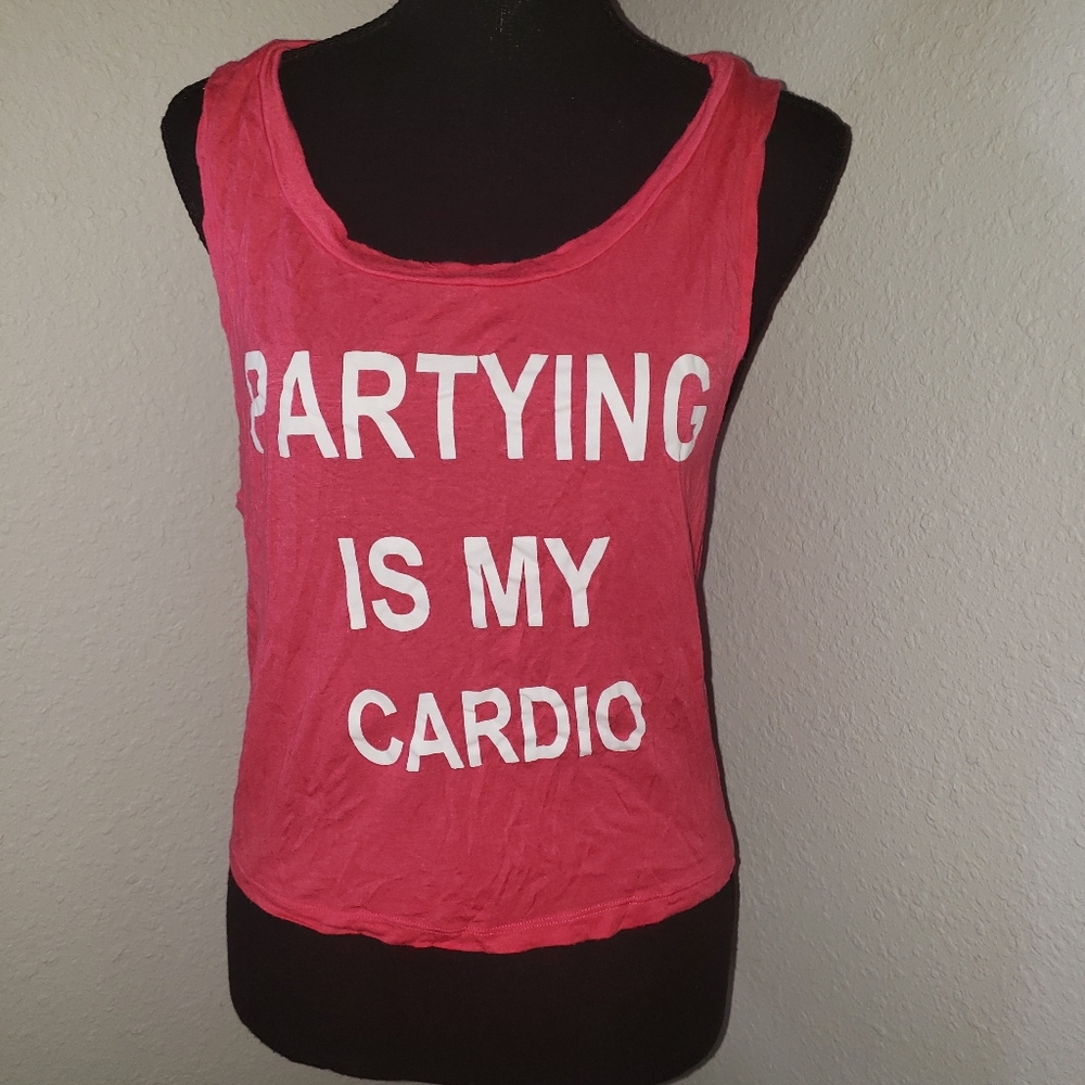 Partying Is My Cardio Crop Top